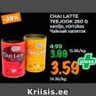 Allahindlus - CHAI LATTE
TEEJOOK 250 G