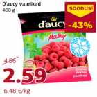Allahindlus - D’aucy vaarikad
400 g