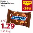 Snickers
šokolaadibatoon
200 g