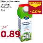 Alma hapendatud
täispiim