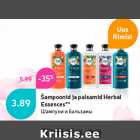 Allahindlus - Šampoonid ja palsamid Herbal
Essences**
