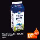 Allahindlus - Täispiim Alma, 3,8 - 4,2%, 1,5 l