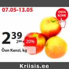 Õun Kanzi, kg
