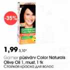 Allahindlus - Garnier püsivärv Color Naturals Olive Oil 1, must, 1 tk