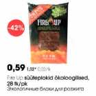 Eire Up süüteplokid ökoloogilised, 28 tk/pk