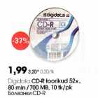 Digidata CD-R toorikud 52x, 80 min/700 MB, 10 tk/pk