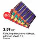 Kaltsuvaip triibuline 45 x 100 cm, erinevad, 1 tk