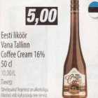 Allahindlus - Eesti liköör Vana Tallinn Coffe Cream