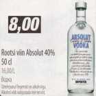 Allahindlus - Rootsi viin Absolut