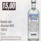 Alkohol - Rootsi viin Absolut