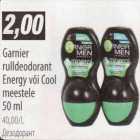 Allahindlus - Garnier rulldeodorant Energy või Cool meestele