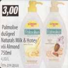 Allahindlus - Palmolive dušigeel Naturals Milk&Honey või Almond