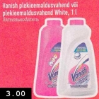 Vanish plekieemaldusvahend või plekieemaldusvahend White