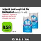 Allahindlus - Lahja alk. jook Long Drink Gin 
Sinebrychoff Greibi
