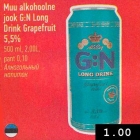 Allahindlus - Muu alkohoolnejook G:N Long Drink Grapefruit