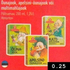 Allahindlus - Õunajook, apelsini-õunajook või multimahlajook
