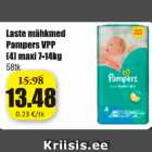 Allahindlus - Laste mähkmed Pampers VPP 