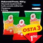 Makaronid Presto, 400 g