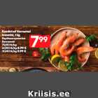 Keedetud Vannamei krevetid, 1 kg