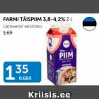 Allahindlus - FARMI TÄISPIIM 3,8 - 4,2%, 2 L