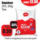 Allahindlus - Hapukoor 20%, 500g Tere