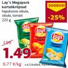 Allahindlus - Lay’s Megapack
kartulikrõpsud