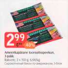 Ameerikapärane toorsuitsupeekon, 3-pakk