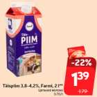 Магазин:Hüper Rimi,Скидка:Цельное молоко
