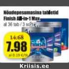 Nõudepesumasina tabletid Finish All-in-1 Max