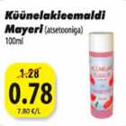 Allahindlus - Küünelakieemaldi Mayeri (atsetooniga) 100 ml