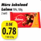 Mõru šokolaad Laima 70%,100g 2sorti