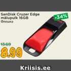 SanDisk Cruzer Edge
mälupulk 16GB