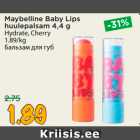Maybelline Baby Lips
huulepalsam 4,4 g