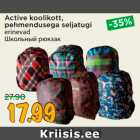 Active koolikott,
pehmendusega seljatugi