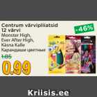 Centrum värvipliiatsid
12 värvi 