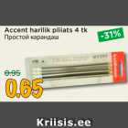 Accent harilik pliiats 4 tk