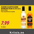 Allahindlus - KARIIBI SAARTE RUMM
BARBUDA RUM 37,5% 0,5 L 