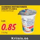 SAAREMAA MAITSESTAMATA JOGURT 5%, 400 G