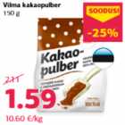 Vilma kakaopulber
150 g