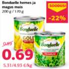 Магазин:Comarket,Скидка:Горох и
сладкая кукуруза Bonduelle 