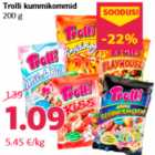 Trolli kummikommid
200 g