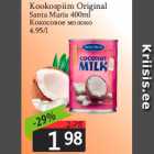 Kookospiim Original
Santa Maria 400ml

