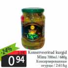 Консервированные
огурцы