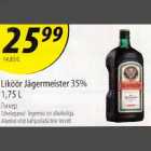 Allahindlus - Liköör Jägermeister 35% 1,75 L