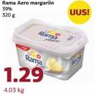 Allahindlus - Rama Aero margariin
39%
320 g
