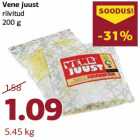 Vene juust
riivitud
200 g