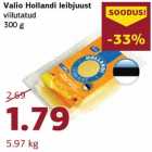 Valio Hollandi leibjuust
viilutatud
300 g