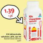 Allahindlus - ICA laktoosivaba
vahukoor, 36%, 250 ml