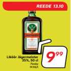 Allahindlus - Liköör Jägermeister
35%, 50 cl