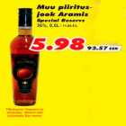 Alkohol - Muu piiritusjook Aramis Special Reservs